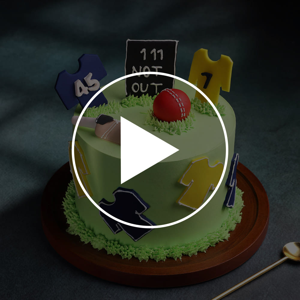 Cricket Fever Theme Cake