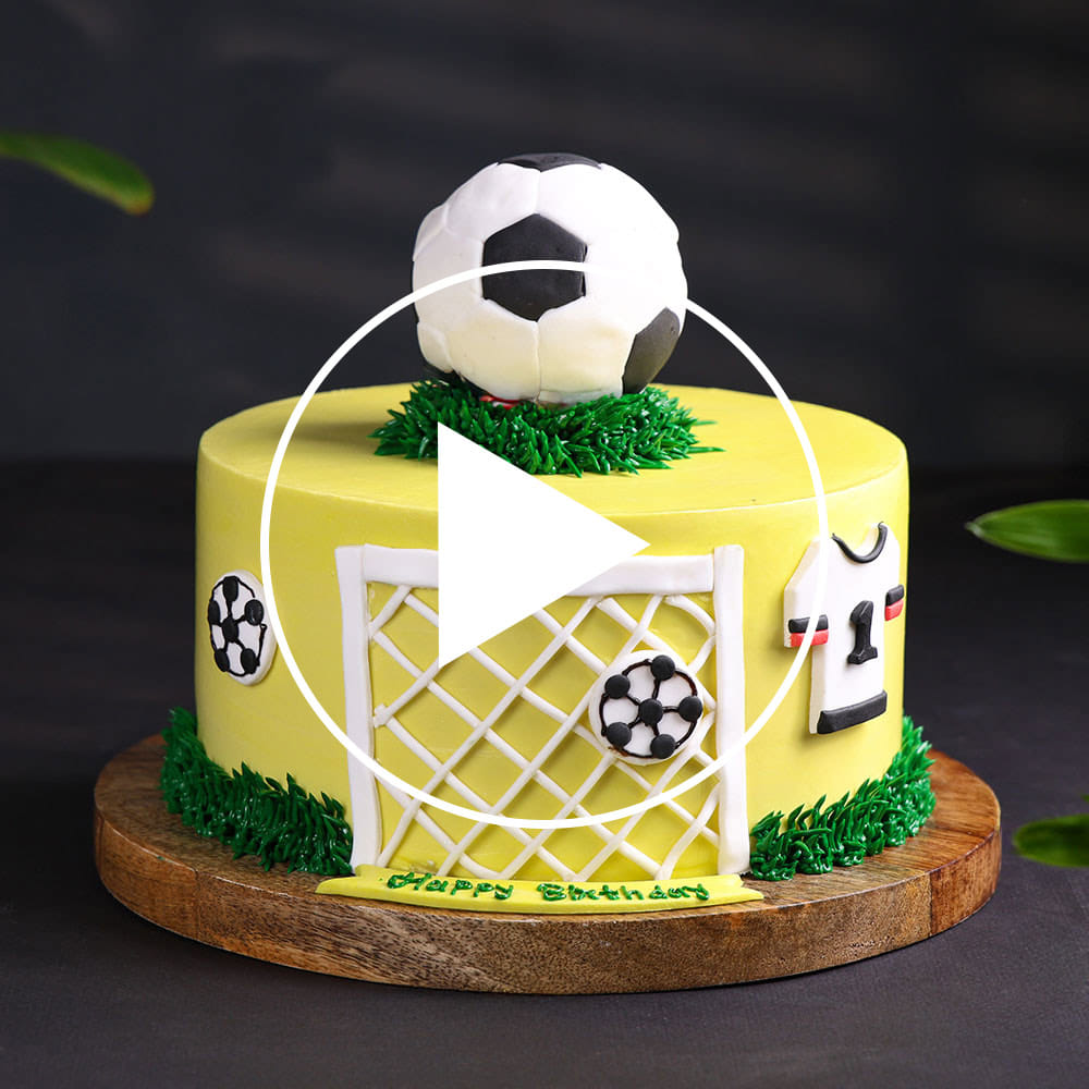 Football Fever Birthday Cake