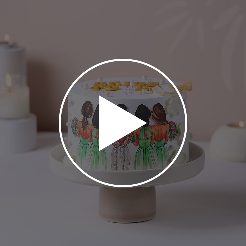 Gorgeous Bride To Be Cake