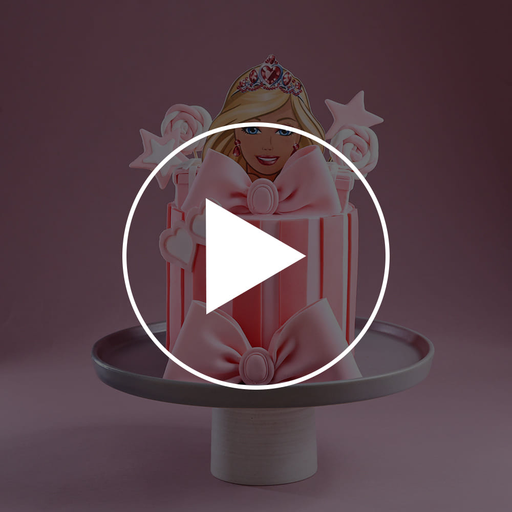 Princess in Pink Barbie Cake