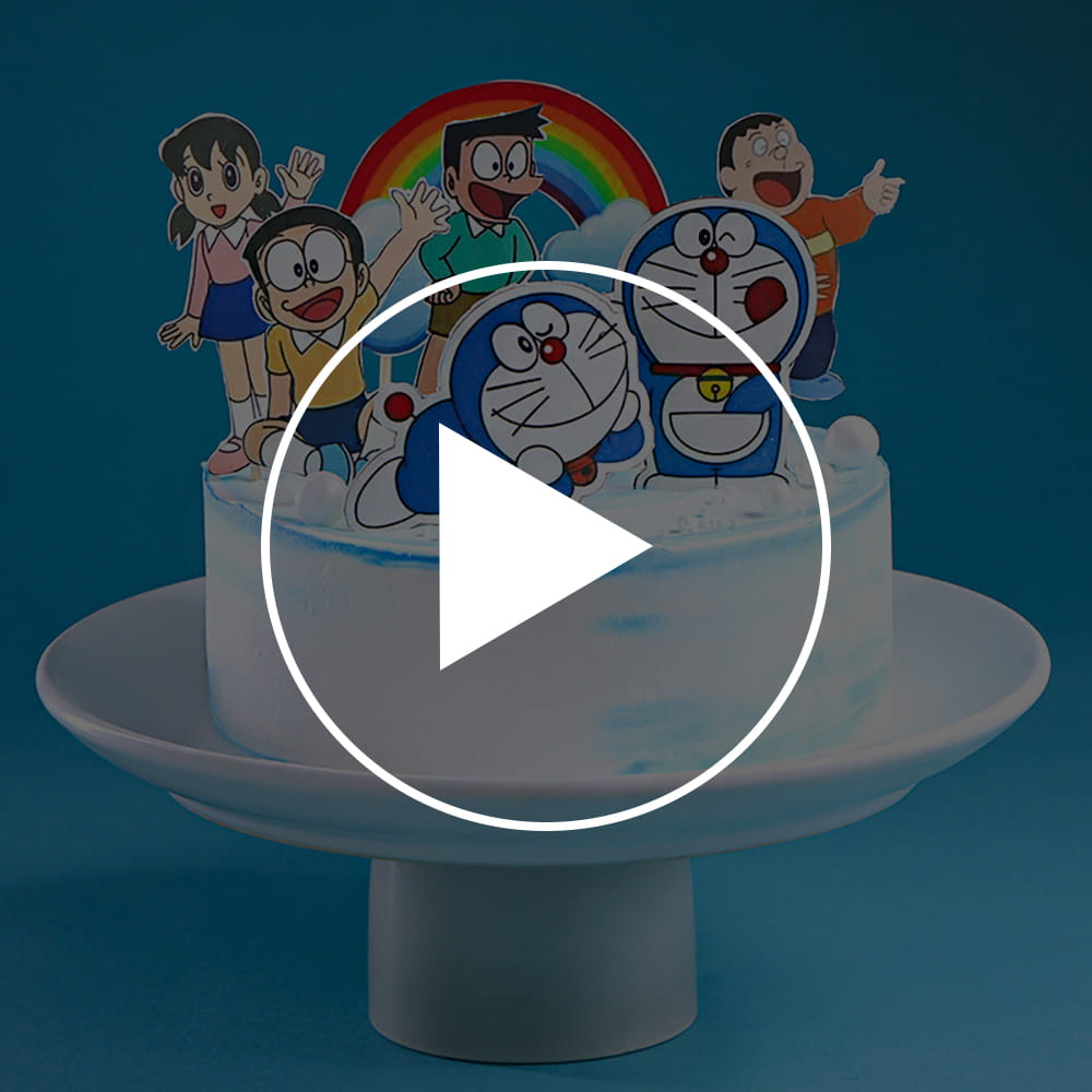 Clouds N Rainbows Doraemon Cake