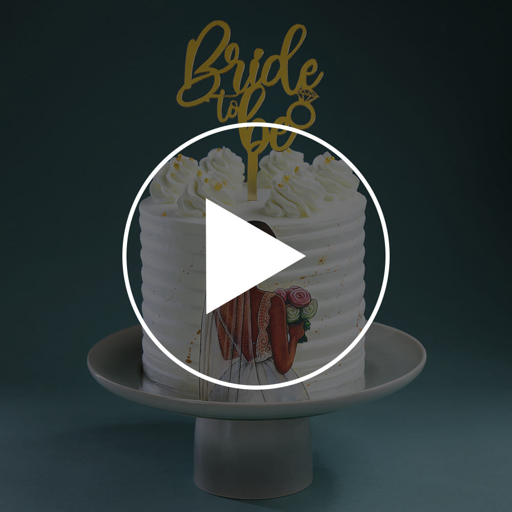 Shimmering Radiance Bride To Be Cake