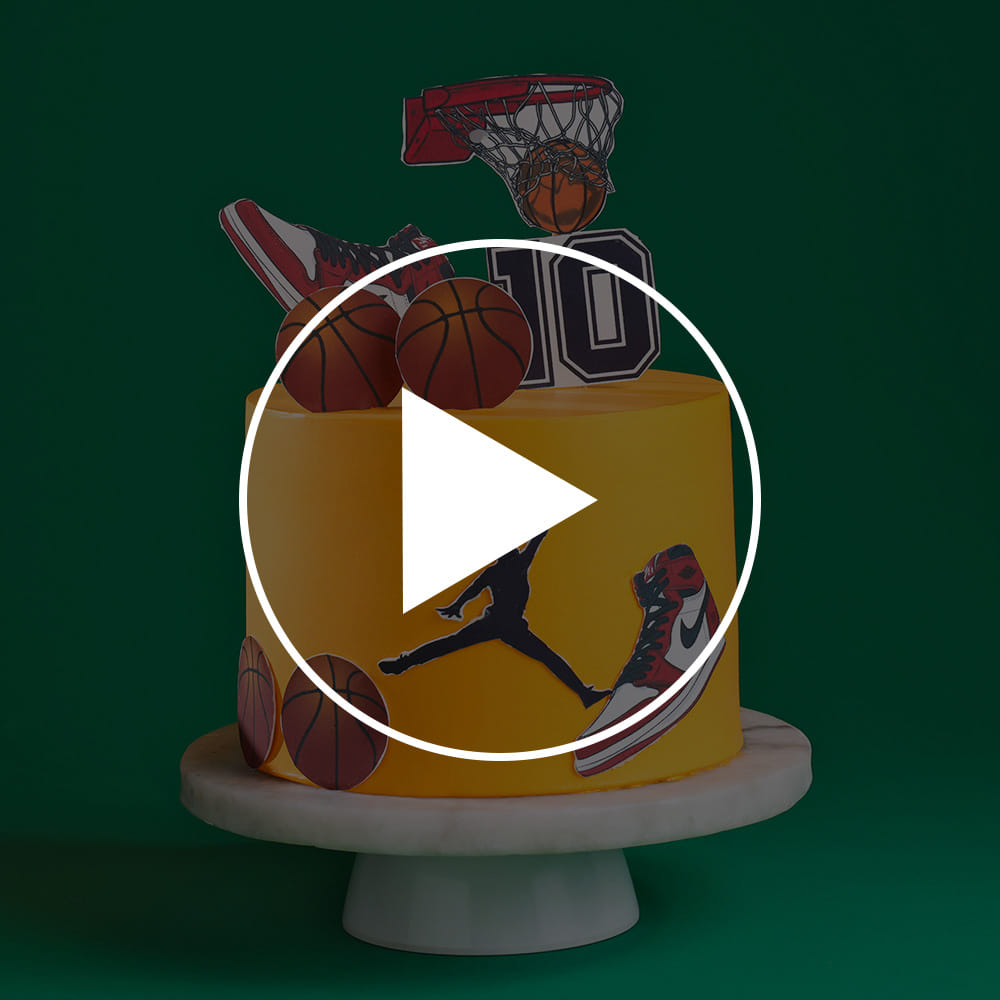 Jordan Game On Basketball Cake
