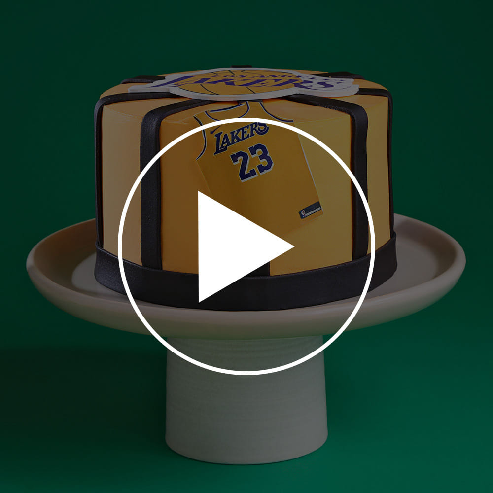 Lakers Jersey Basketball Theme Cake