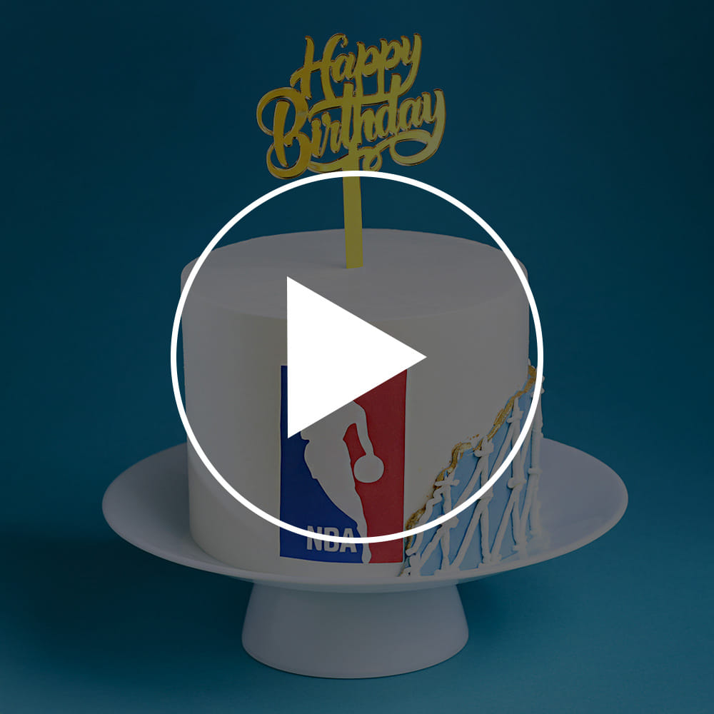 NBA All Star Birthday Cake