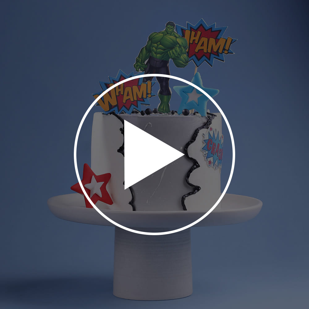 Mighty Hulk Avengers Cake