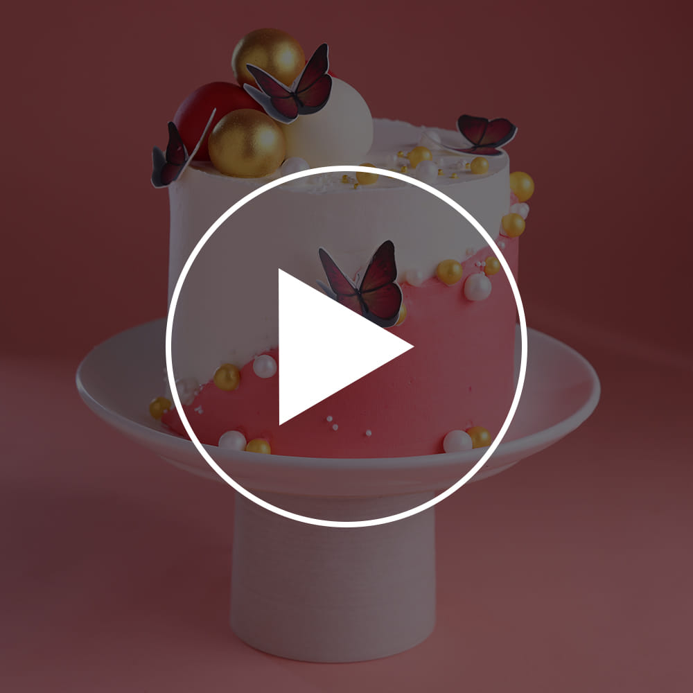 Butterfly Blossom Celebration Cake