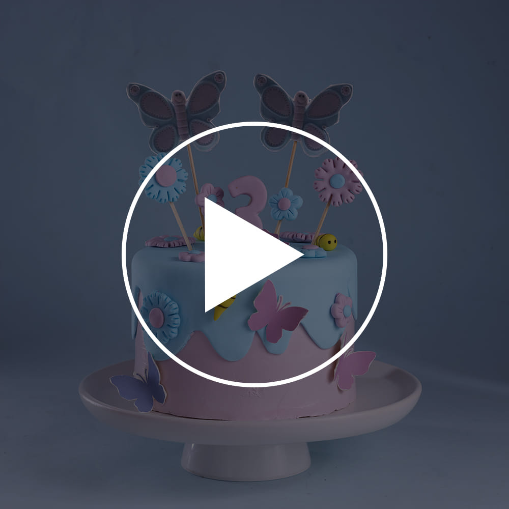 Fluttering Butterflies Theme Cake