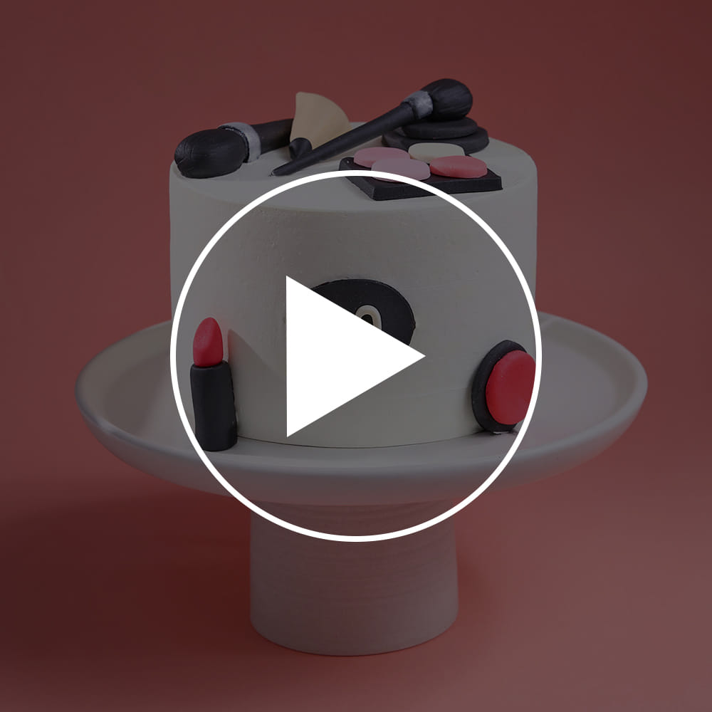 Glam Goddess Makeup Cake