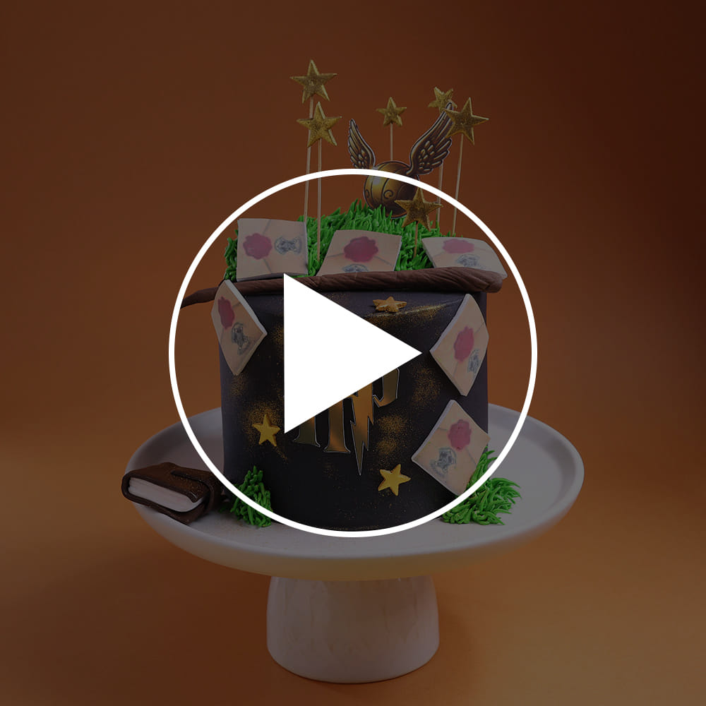 Golden Snitch Harry Potter Theme Cake