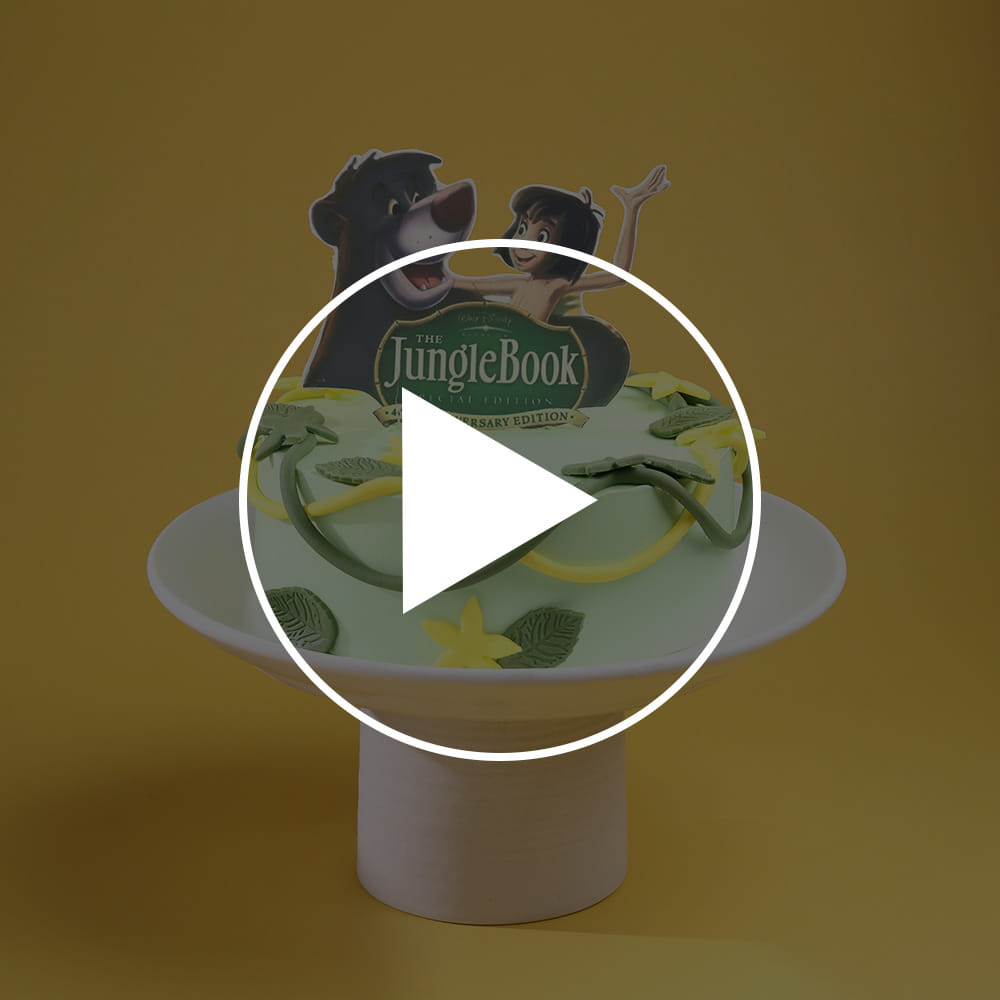 Mowgli N Baloo Jungle Book Cake