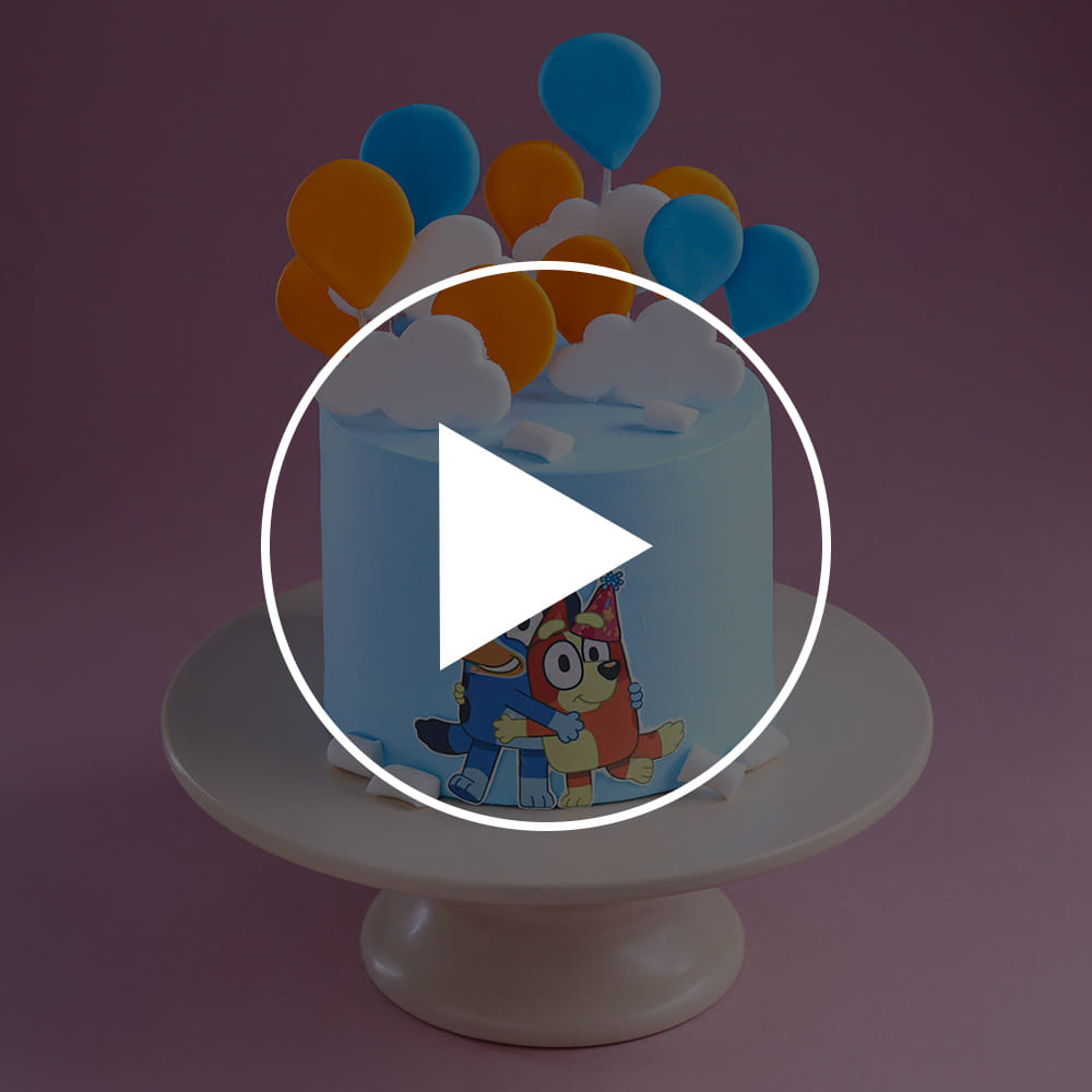 Bluey Paws Party Cake