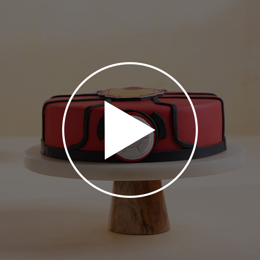 Iron Man Arc Reactor Cake