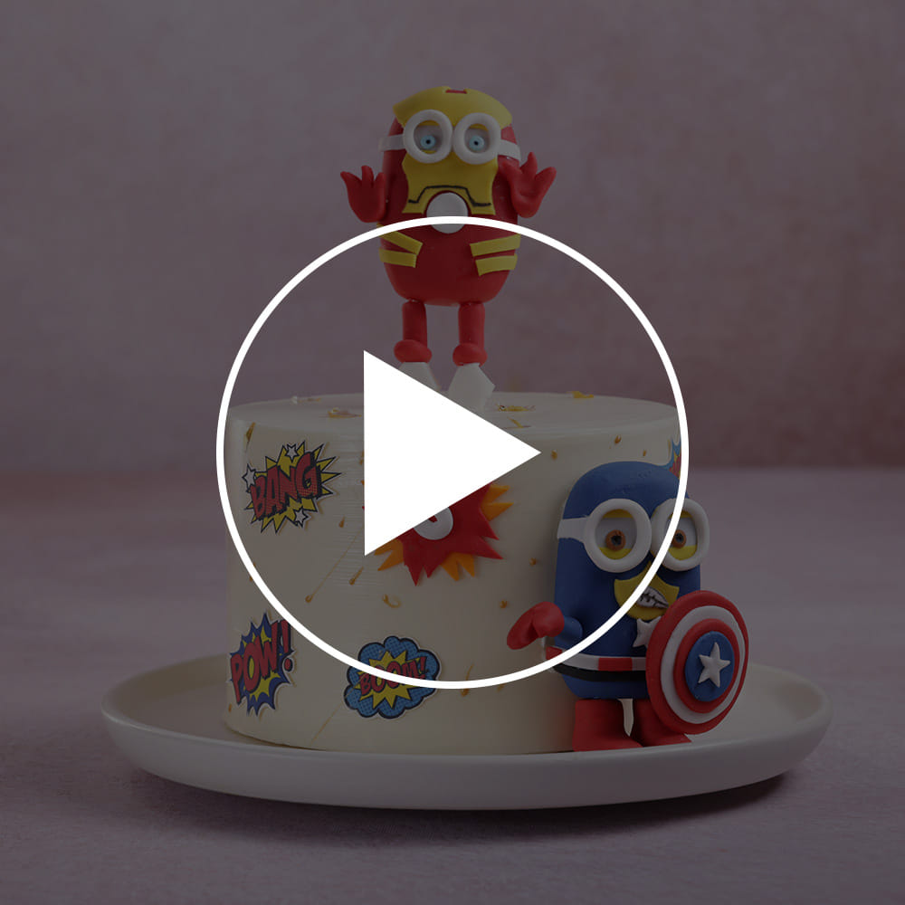 Super Minion Avengers Cake
