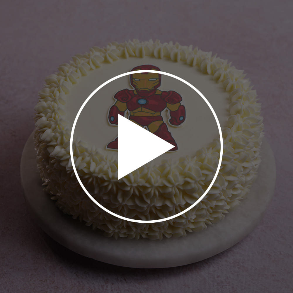 Heroic Ironman Theme Cake