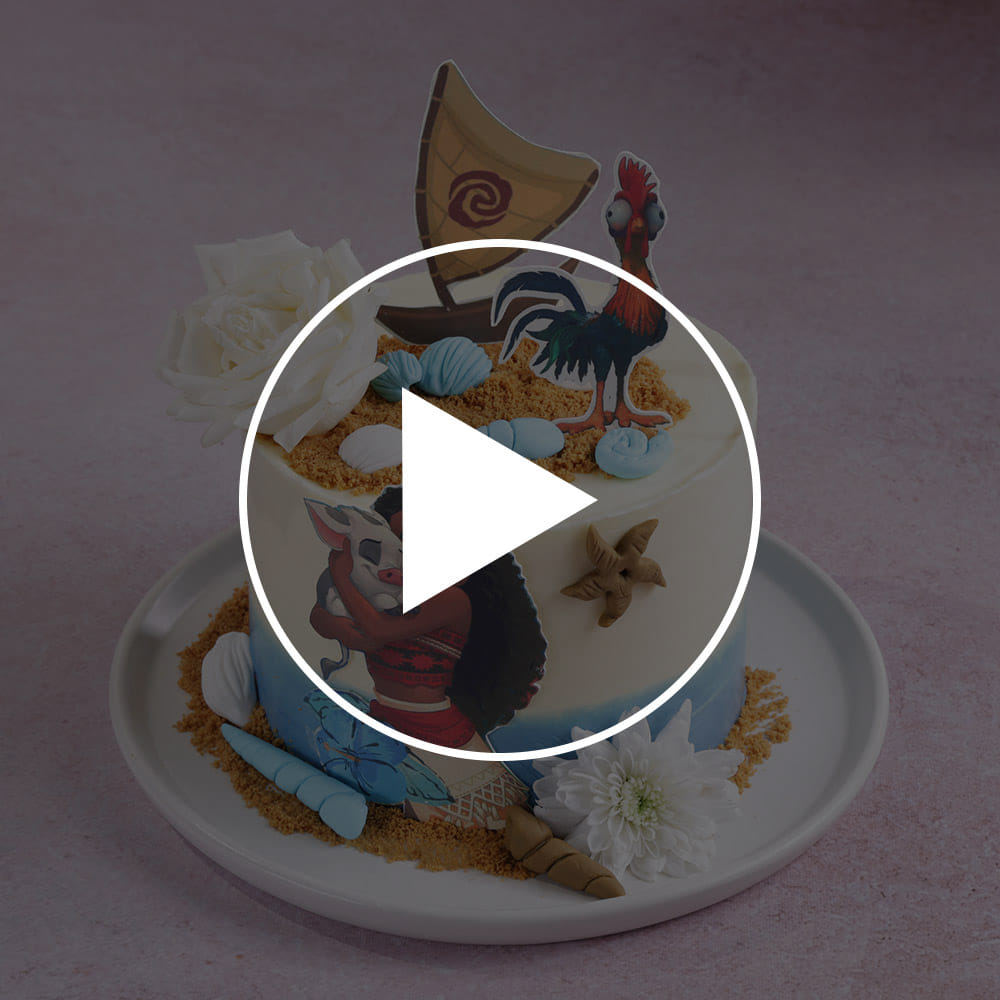 Seaside Adventures Moana Cake