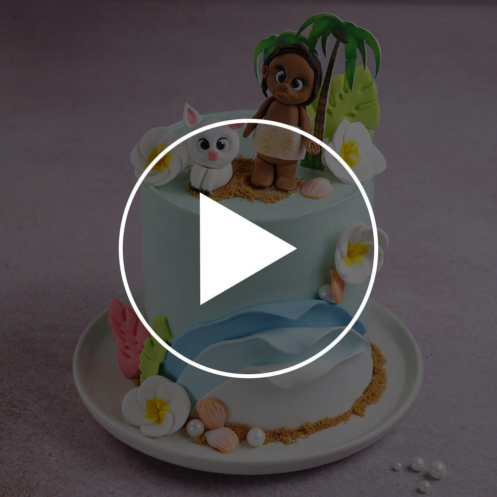 Tropical Island Moana Cake
