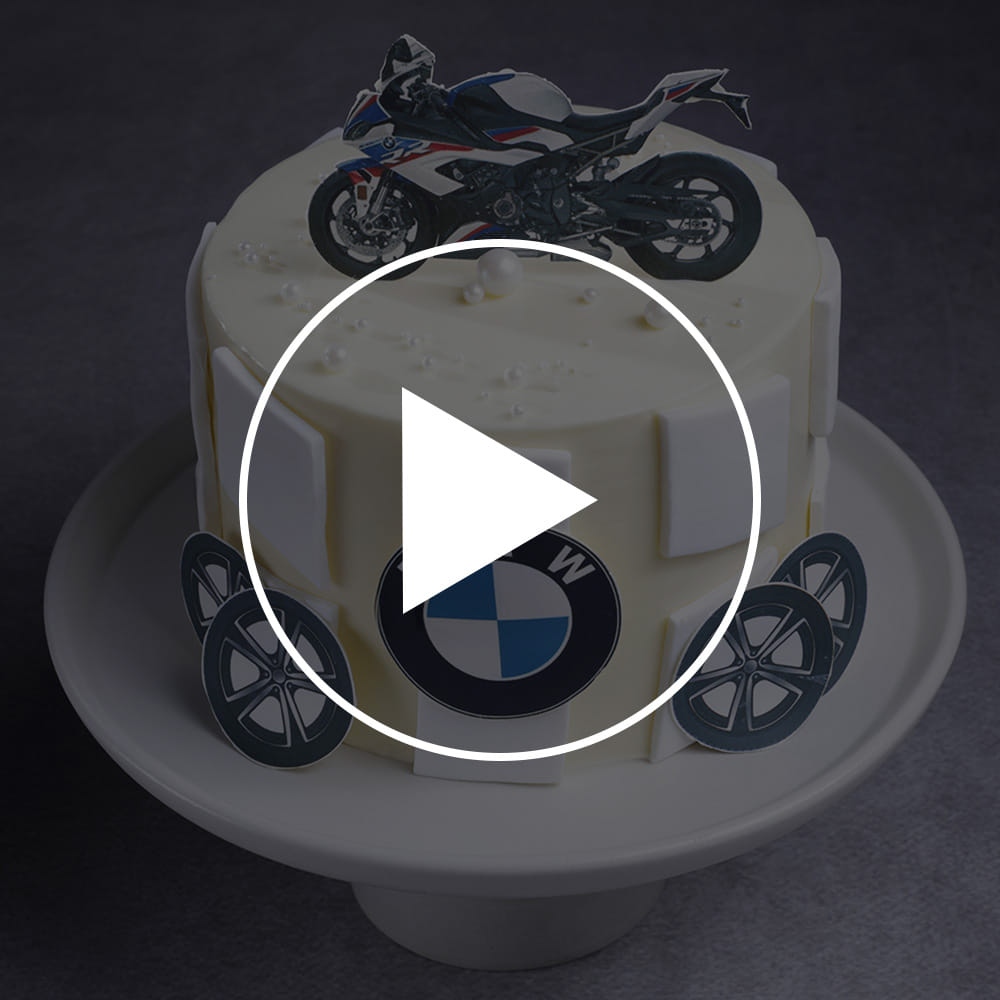 BMW Bike Theme Cake