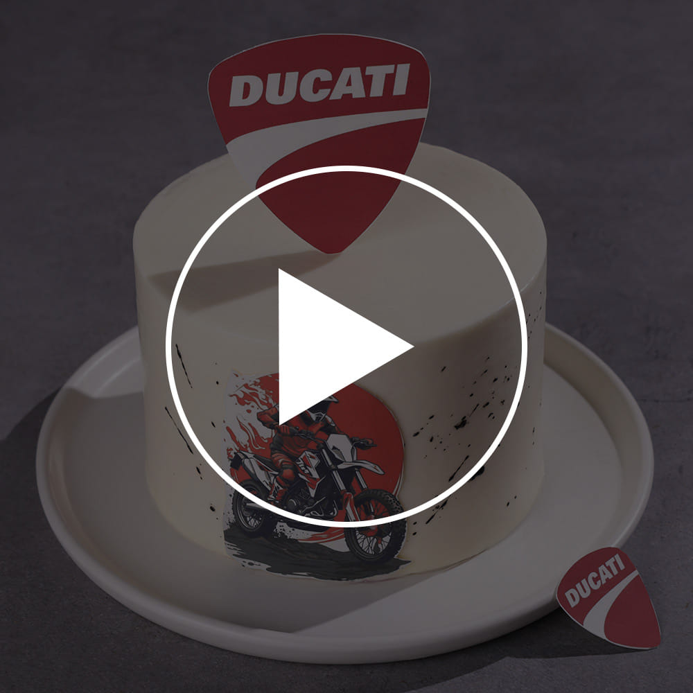 Ducati Bike Theme Cake