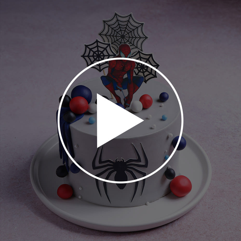 Spiderman Web Adventure Cake
