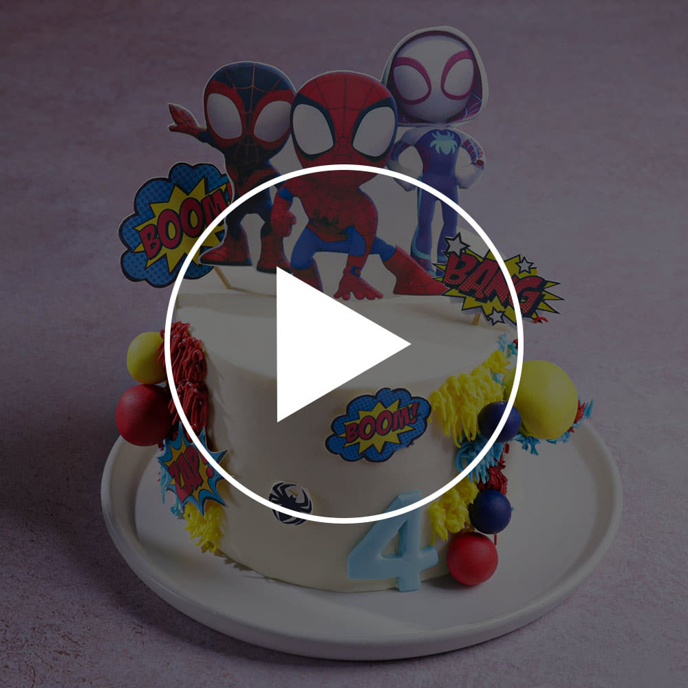Spidey And Hero Friends Theme Cake