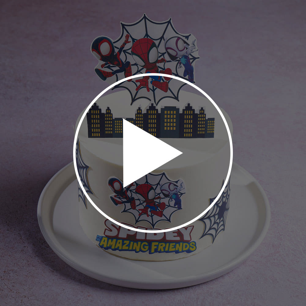 Spiderman N Friends Cake