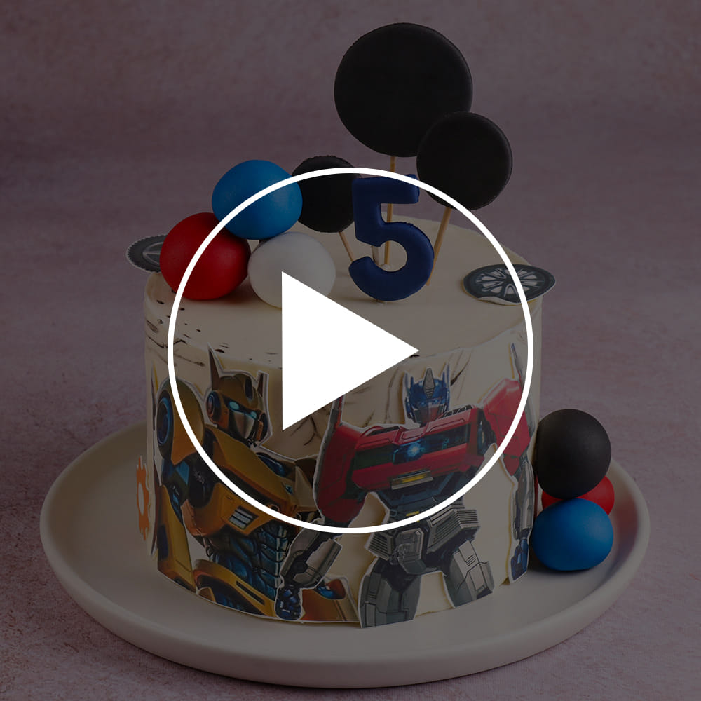 Bumblebee N Optimus Prime Cake