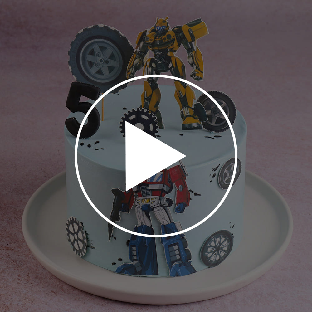 Super Transformers Theme Cake