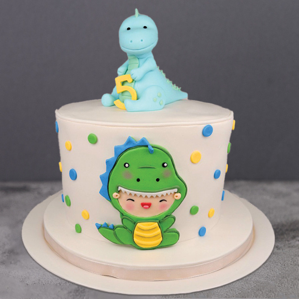 Buy Happy & Cute Dinosaur Themed Cake-Happy N Cute Dino Cake