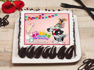 Tom N Jerry Poster Cake