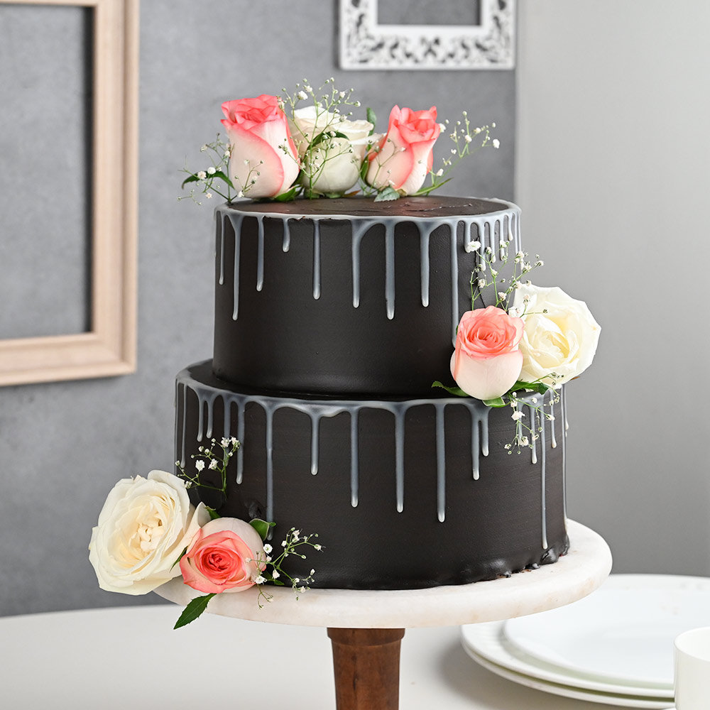 Send Double floor chocolate cake Online | Free Delivery | Gift Jaipur |  Chocolate cake recipe, Chocolate cake designs, Chocolate cake decoration