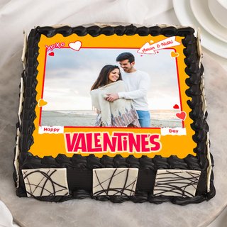 Valentines Day Love Photo Cake