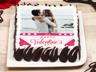 Valentines Day Photo Cake