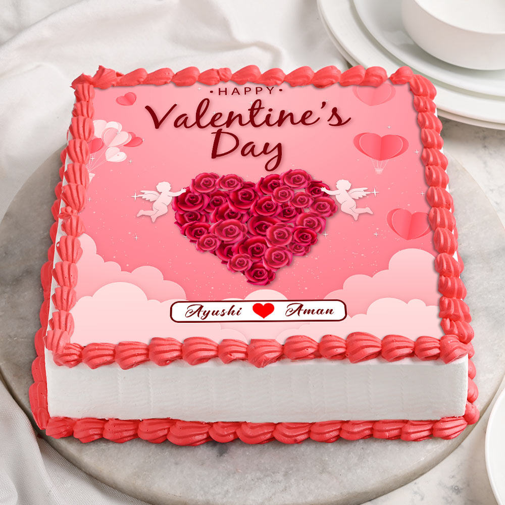Buy Valentines Day Poster Cake-Be My Delightful Valentine