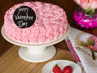 Valentines Day Strawberry Cake