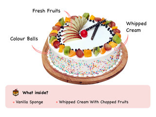 Fruit Funfetti Vanilla Cake- Ingredients
