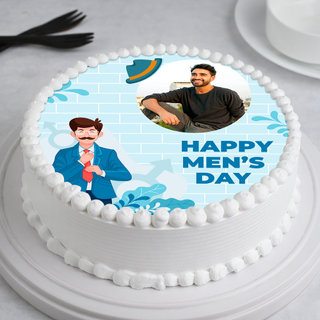 Mens Day Photo Cake Online