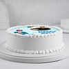 Side View of Mens Day Photo Cake
